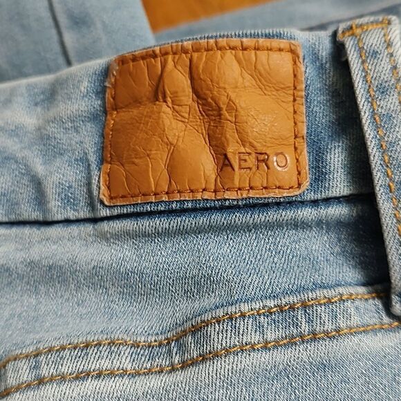 Aeropostale Seriously Stretchy High Rise Curvy Distressed Jeggings Sz 6 - Picture 13 of 13